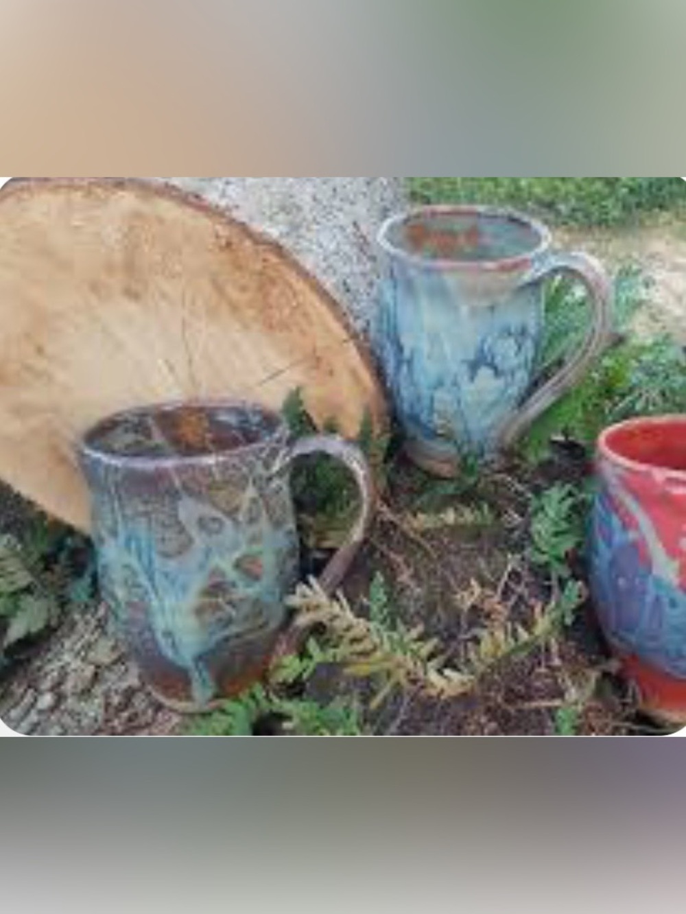 handmade ceramic mug by the Louisiana-based studio artist Susan Rodrigue
